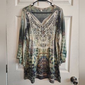 Knit 3/4 length sleeve top